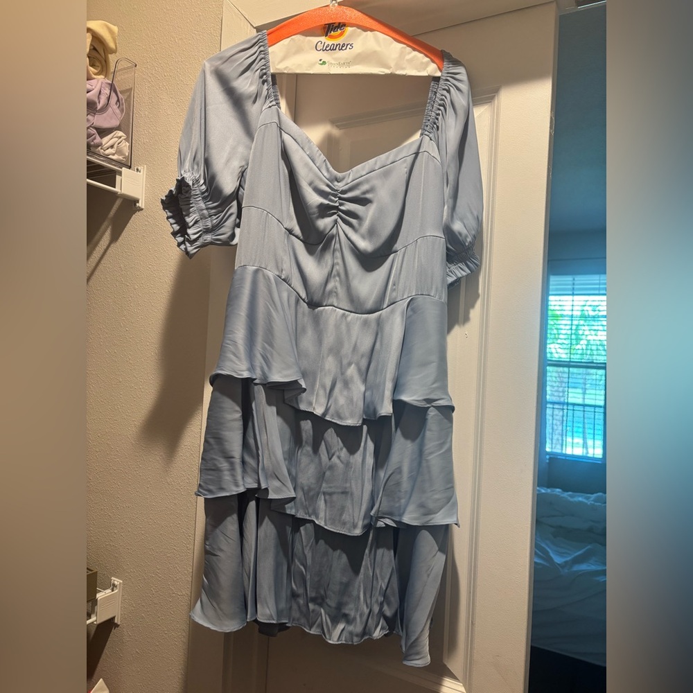 Altar'd State Light Blue Mini Dress
